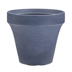 Crescent Garden Indoor/Outdoor Plastic Ridge Flower Pot Planter