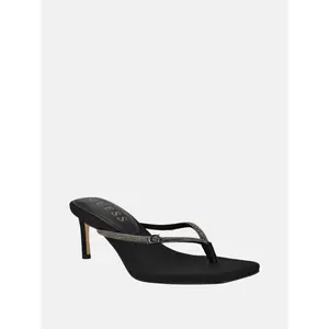 GUESS Female Mayan Rhinestone Thong Strap Heels