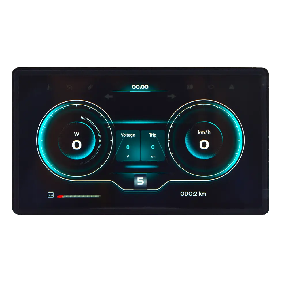 H8 E-Bike LCD Display with Bluetooth & Phone Screen Mirroring for Enhanced Navigation and Entertainment Easy Connectivity Modern Features Waterproof Electric Bike Controller Connector fat tire ebike Dual Suspension Electric Fat Tire Bike fathersdaygiftide