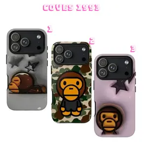 [STREETWEAR VIBE] Baby Milo HipHop iPhone Case + 5 FREE Stickers - Luxury Glossy Dual Shell Cover - Premium 2-Piece Shockproof Tough Case for iPhone 17 16 15 14 13 12 11 Pro Max Plus X XR