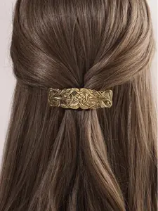 Vintage Durable Metal Carved Hair Clip, Boho Style Hair Accessories for Women & Girls, Minimalist Headwear Suitable for Thick Hair, Updo Fashion Hair Accessories for Party, Daily Clothing Decor, Decorative Hair Clips