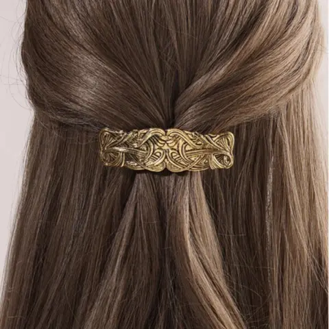 Vintage Durable Metal Carved Hair Clip, Boho Style Hair Accessories for Women & Girls, Minimalist Headwear Suitable for Thick Hair, Updo Fashion Hair Accessories for Party, Daily Clothing Decor, Decorative Hair Clips, Hair Style Accessory