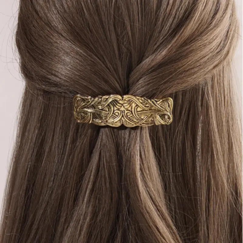 Vintage Durable Metal Carved Hair Clip, Boho Style Hair Accessories for Women & Girls, Minimalist Headwear Suitable for Thick Hair, Updo Fashion Hair Accessories for Party, Daily Clothing Decor, Decorative Hair Clips, Hair Style Accessory