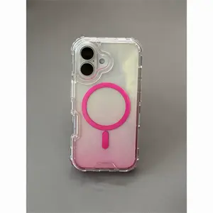 Blush Pink Galaxy Case | screen protector cool gadgets Magnetic Shockproof Cover for IP12-17Pro Max | Ombré Artistry + Drop-Tech Defense