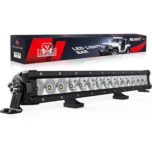 Nilight LED Light Bar 20 Inch 75W Flood Spot Combo Beam 9000LM Osram P8/5W Chips Offroad Single Row Slim Lights IP68 LED Driving Light for Pickup Truck SUV ATV UTV Boat Jeep dealsforyoudays