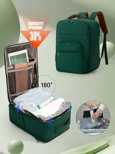 Vacuum compression backpack, Ryanair Practical Cabin Bag 40x20x30cm, Expandable Travel Backpack, Under Seat Storage, Lightweight Luggage, Multi-Pocket Durable Design, Laptop Compartment Backpack