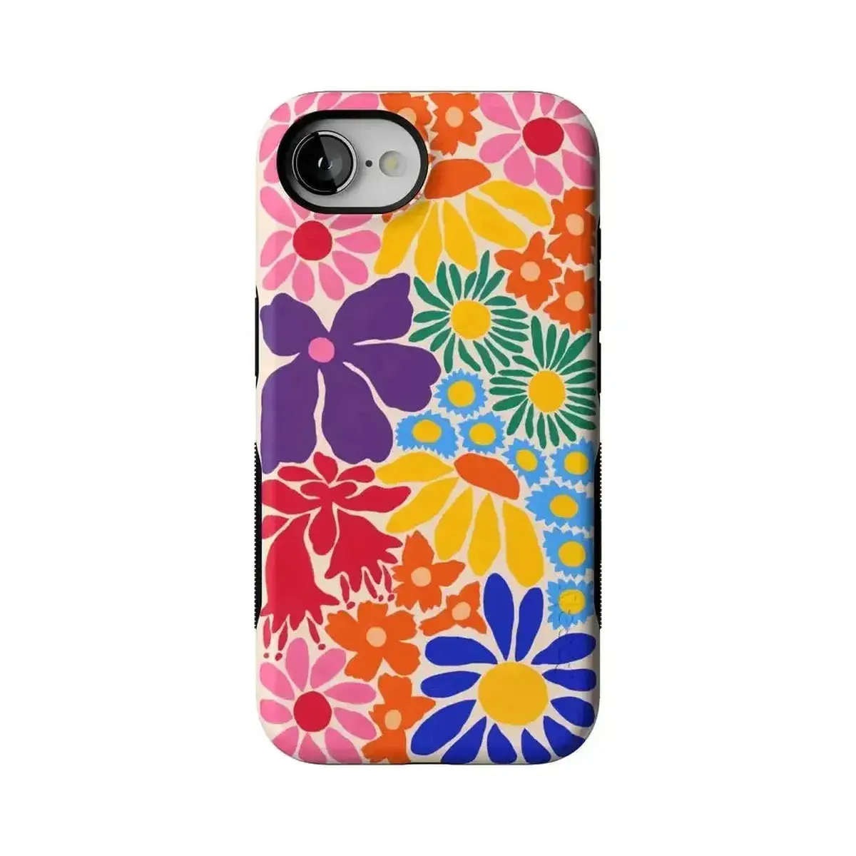 Casely iPhone 17e Case | Flower Patch | Multi-Color Floral | Bold Protective Design | Compatible with MagSafe