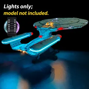 LYBMTWF LED Lighting Kit for LEGO Set 10356 Starship Building Block Model Lighting— Crafted from safe ABS and copper materials, this easy-to-install kit makes the perfect gift for birthdays, holidays, and Christmas.