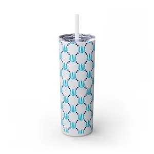 Tri Delta Monogram Print Skinny Tumbler