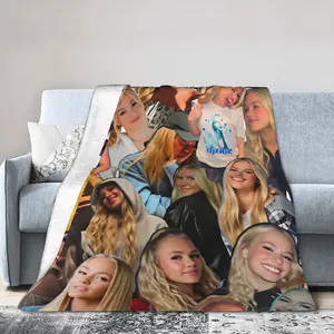 Freya Skye Blanket Soft Flannel Warm Throw Featuring Vibrant Artist Design, Perfect For Couch Relaxation, Lightweight Travel Blanket, And Stylish Bed Blanket Decor For Fans Of Fresh Musical Talent