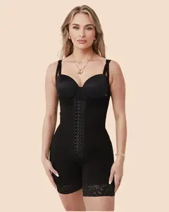 Postpartum Full Body Strapless Colombian Faja Hooks Moldeadoras Shapewear Shapewear Body Sculpting Womenswear Minimalist