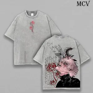 Ken Kaneki Tee – Tokyo Ghoul Vintage Wash T-Shirt, Oversized Unisex Anime Merch