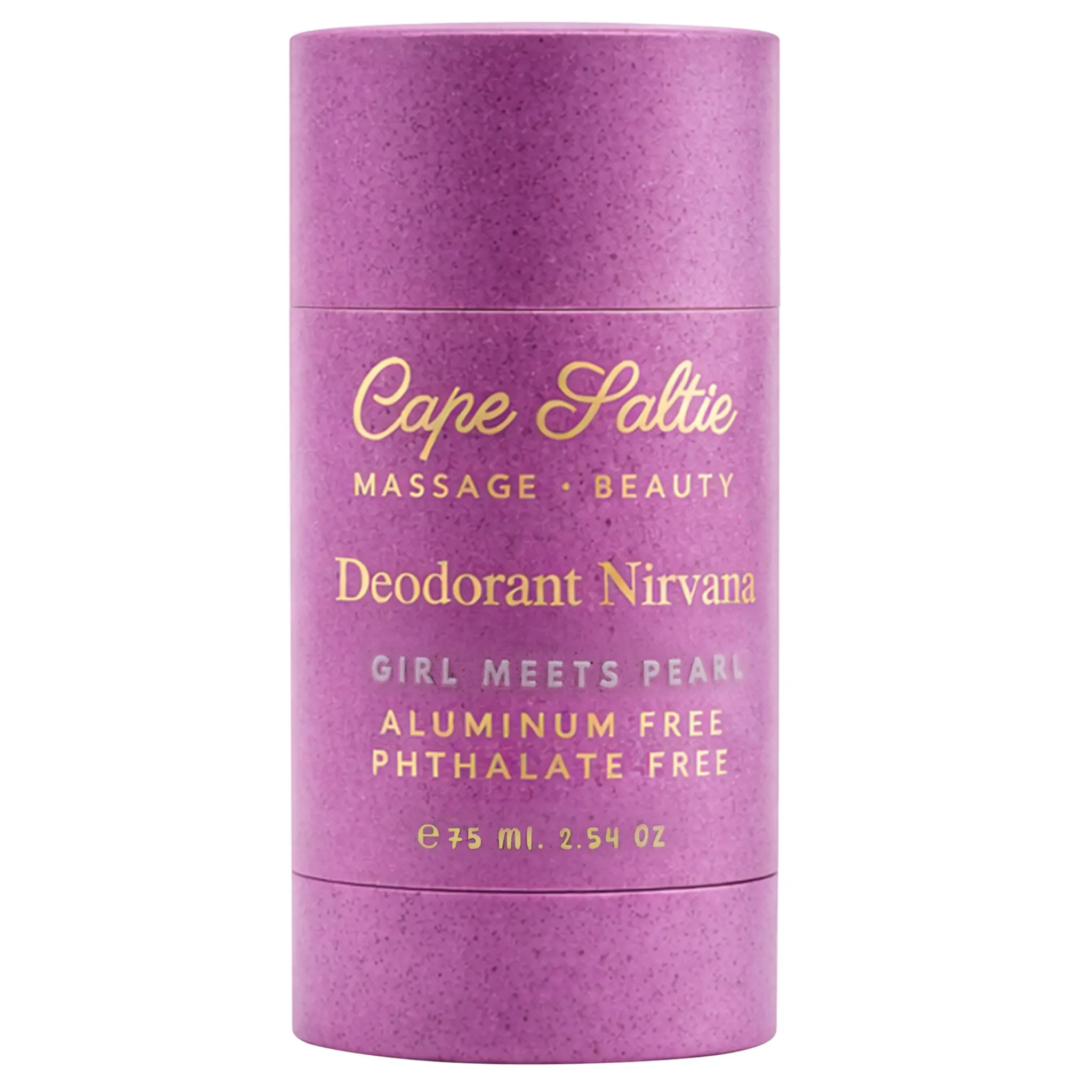"Girl Meets Pearl" Natural Deodorant Nirvana , 75ml. —  Vegan, Plant Derived, Aluminum-Free, Phthalate-Free