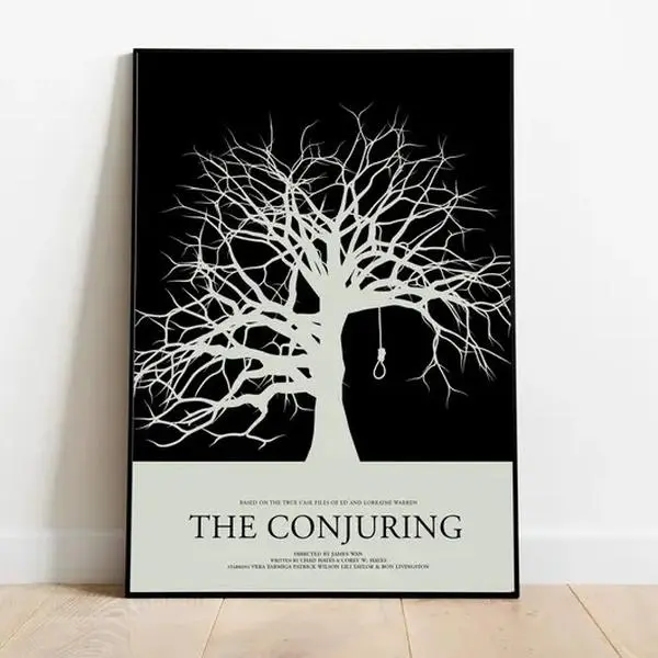 The Conjuring Poster, Minimalist Movie Art Print, Popular Film Art Prints, Home Decor, Gift for Fans