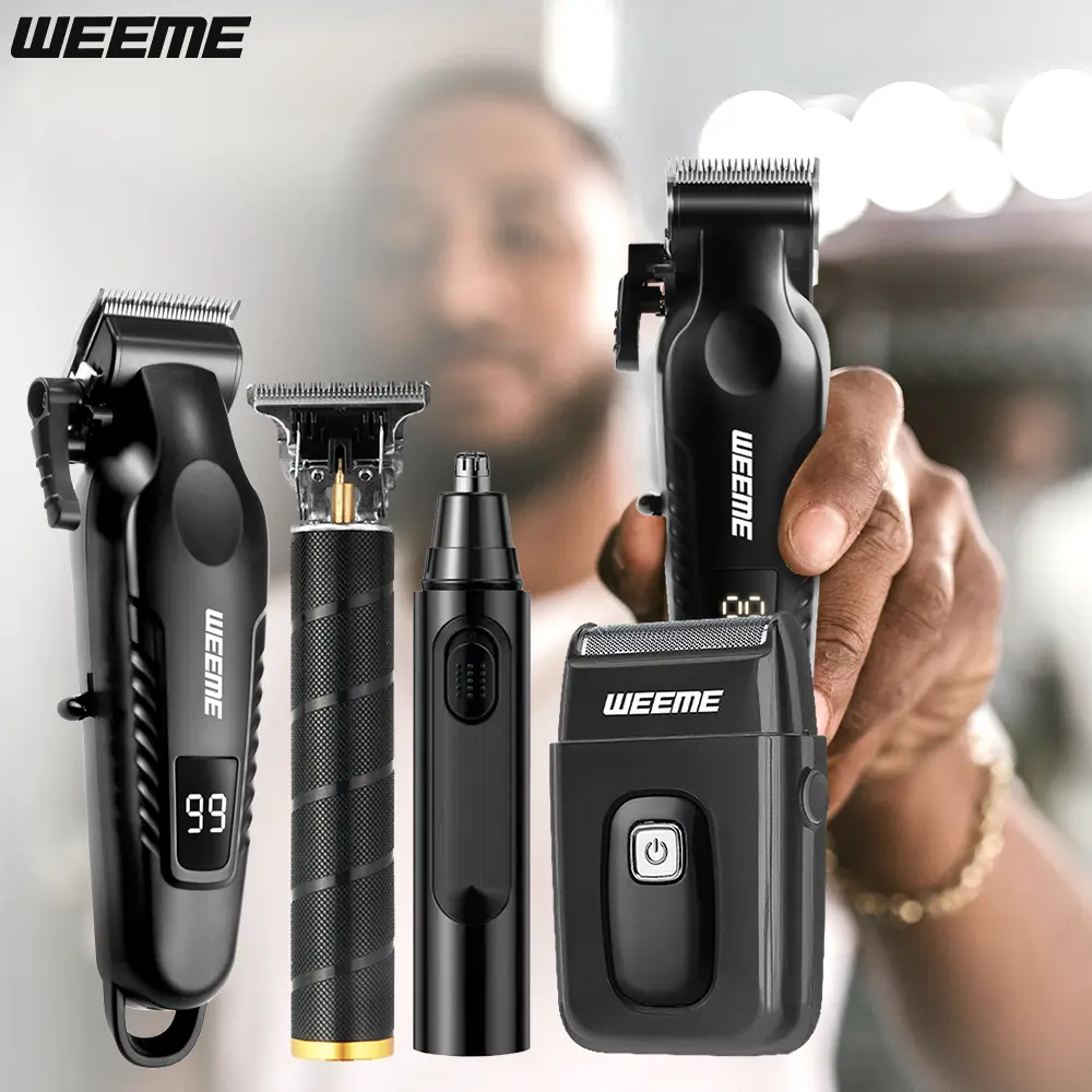 WEEME Electric Hair Clipper, Professional Men’s Hair Clipper, USB Charging, Electric Hair Clipper, T-Shaped Blade Trimmer, Shaving Razor, Nose Hair Trimmer, Holiday Gift, Perfect for Gifting to a Boyfriend. Cordless Hair Clippers