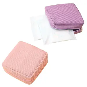 Women Essential Sanitary Napkin Storage Bag Set, High-Quality Nylon Material, Discreet Design Fits Any Pocket, Must-Have for Girls