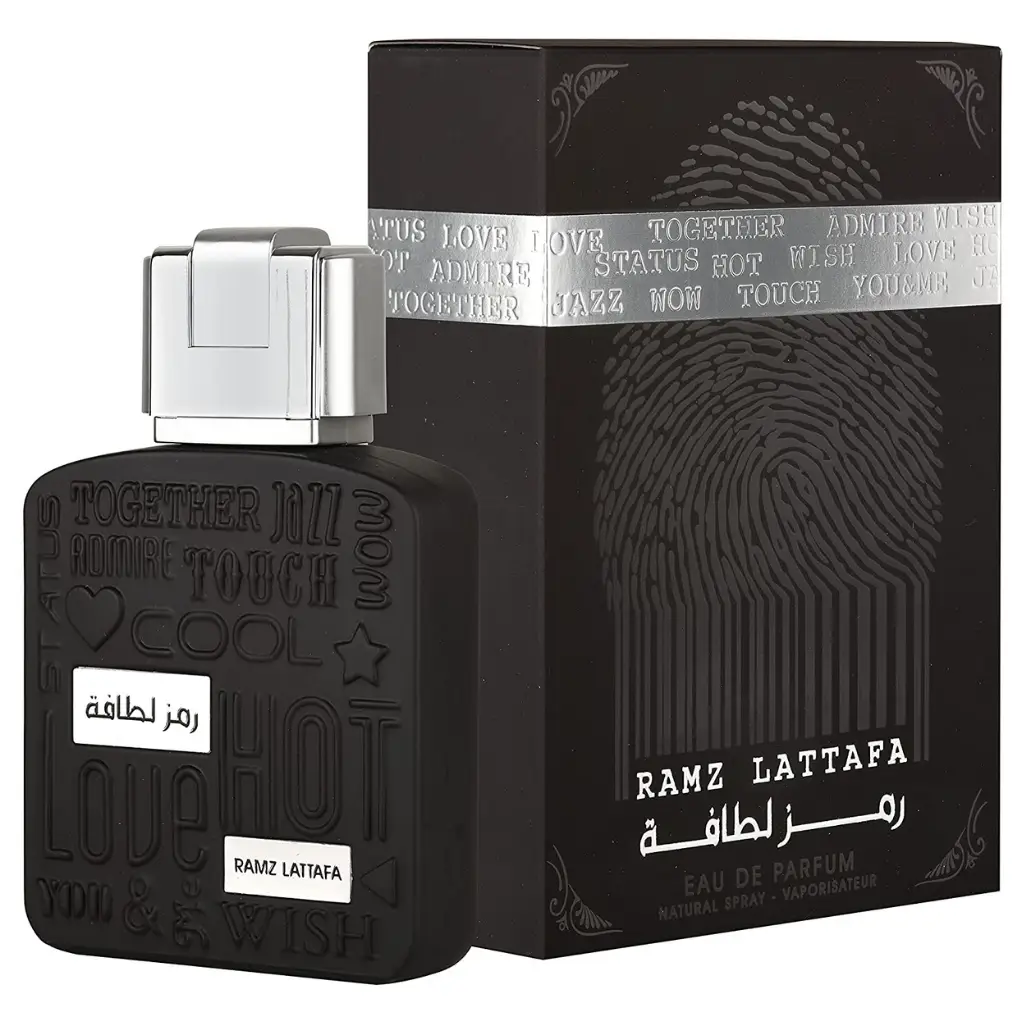 Ramz Lattafa Silver For Men EDP - 100ML By Lattafa - Men's Long Lasting Fragrance Perfume