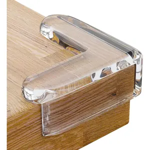 Corner Protector Guards Furniture Edge Safety Bumpers Baby Proof Bumper & Cushion to Cover Sharp Furniture & Table Edges Clear & Transparent (12 Pack)