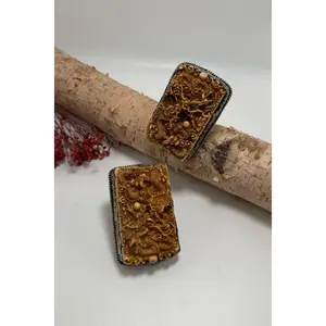 Dragon Carved Resin BIG Ring