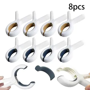 8pcs Beach Towel Clips, Large Clothes Pins for Sun Lounger Pool Chair, Windproof Laundry Hooks for Outdoor Use, No Damage to Bedding