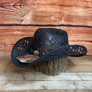 Western Straw Hat  Wide Taco Shape Hat Sombrero Tejido Rodeo