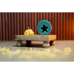 Mini Hippo Candle Mold – Beeswax Mold for Baby or Safari Décor