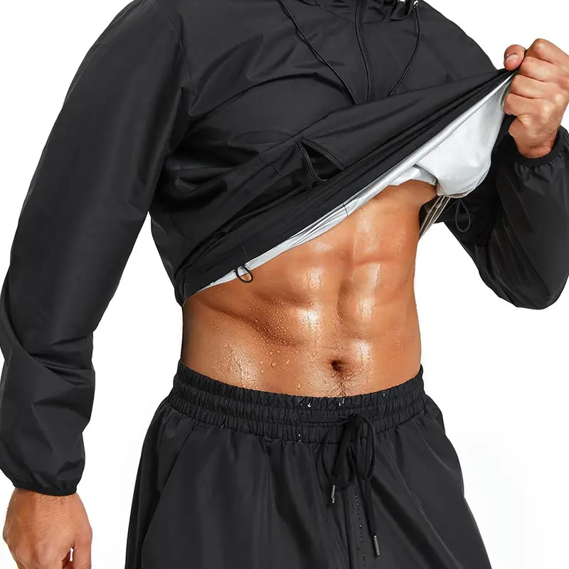 Men's Solid Pocket Drawstring Sports Jacket, Regular Fit Long Sleeve Half Zip Up for Gym Workout Running, Casual Sportswear for Men, Athlete Jackets, Sports Outerwear, Sporty Jacket