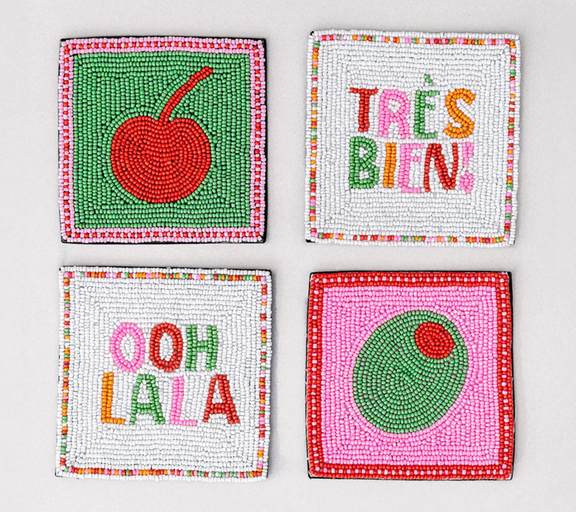 ban.do Beaded Coaster Set of 4, Cocktail ban.do Beaded Coaster Set of 4, Cocktail