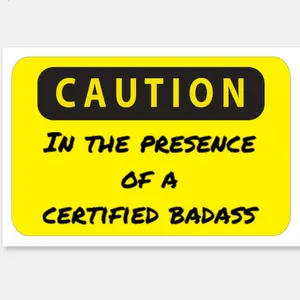 Certified Badass Decal