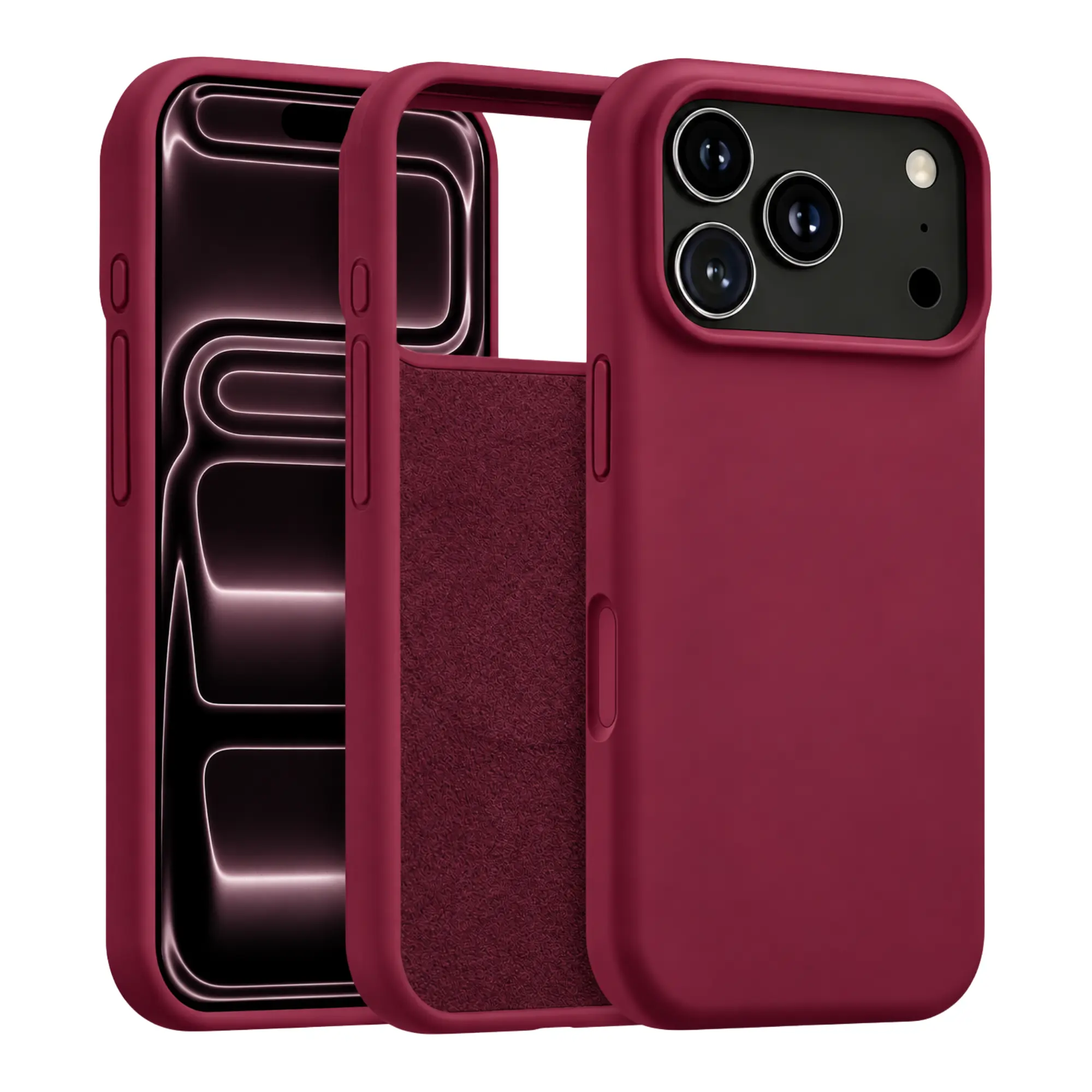 UPTECH 1 MagSafe Compatible Silicone Case for iPhone 18 Pro and 18 Pro Max, Soft Touch Protective Cover with Microfiber Lining and Camera Protection