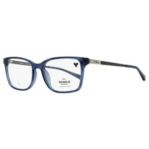 Shinola Flexon Rectangular Eyeglasses SH37003 413 Crystal Blue 53mm