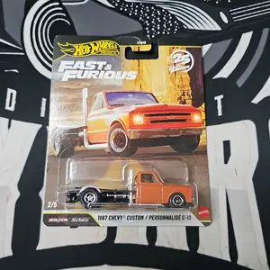 Hot Wheels FNF 25th Anniversary - 1967 Chevy Custom C10 -Collectible Diecast Model Cars Toys