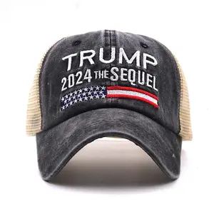 Trump 2024 the Sequel - Embroidered Mesh Cap