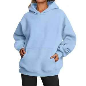 New Autumn and Winter Women's Hoodie Fashion Spring Hooded Sweatshirt Casual Pocket Top Sports Coat Clothing