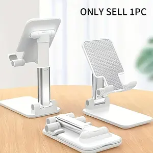 Portable Phone Tablet Stand, Adjustable Height, Foldable, Rotatable, for Desk, Home, Live Streaming, Video Recording, Compatible with Smartphones and iPads, Mount, Cell Phone Holder