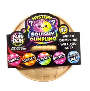 FUNDOH Standard Mystery Dumpling, Stress Relief Classic Novelty Toy, Squishy Dumpling Collectible (1 Mystery Standard Dumpling Each)
