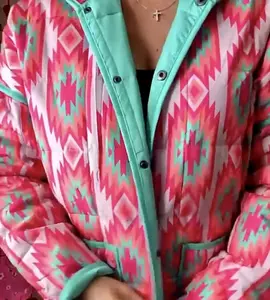 Desert Sunrise Quilted Puffer Jacket