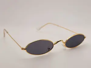 Popular Fashion Small Oval Women Luxury Sunglasses Vintage Punk