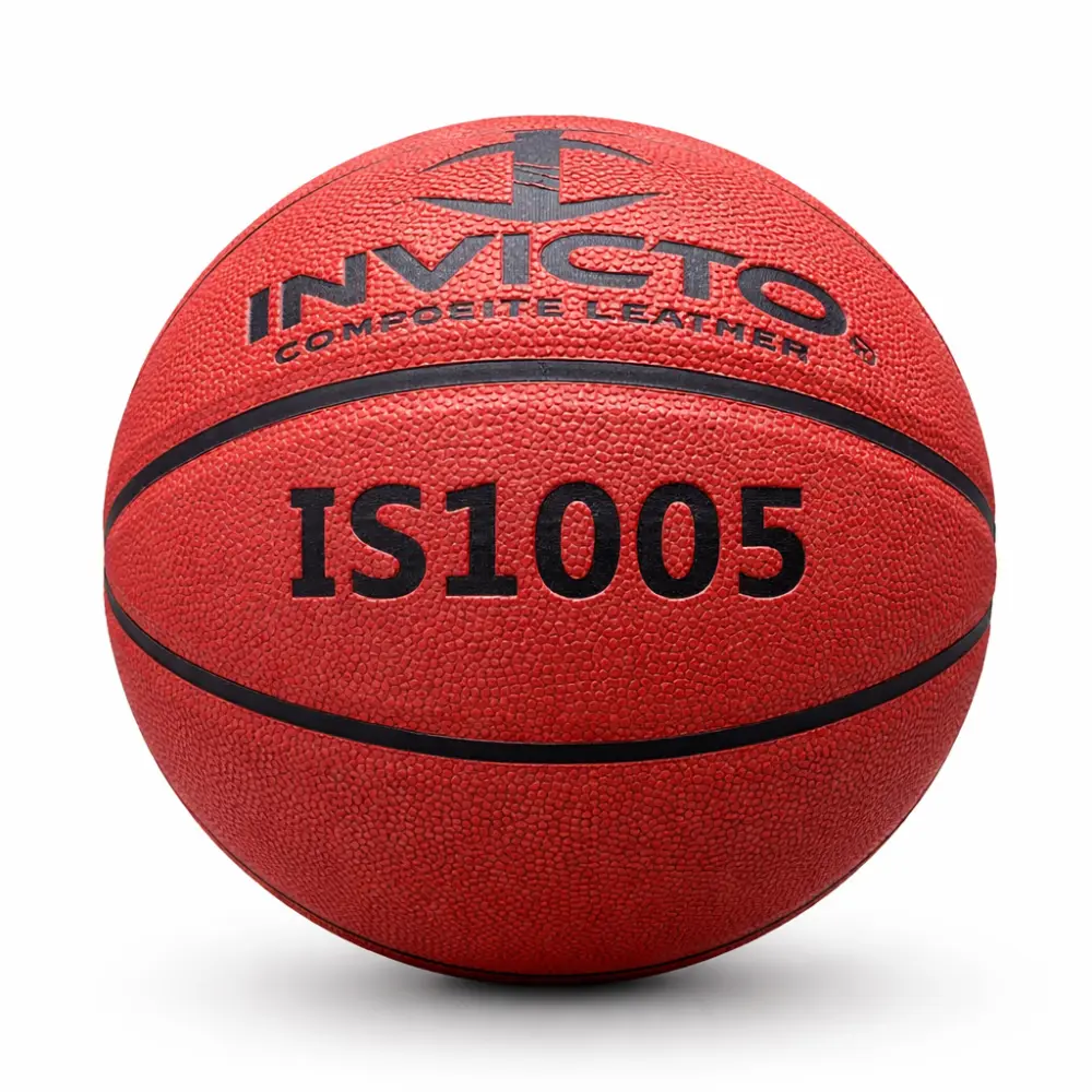 Invicto Sports IS1005 Men’s Basketball, Composite Leather Construction with Incredible Grip, Official Size 7 (29.5”), Indoor & Outdoor Use, for Training, Practice & Competition