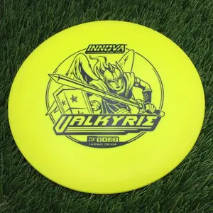 Innova DX Valkyrie with Burst Logo Stock Stamp - 168.9g - Yellow