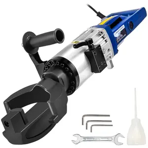 Electric Hydraulic Rebar Bender, 1.2 kW Motor, 0.9 Inch Capacity (22 mm), Handheld Portable Rebar Bender, 110V Input, Lightweight Yet Durable for Construction Sites, Fast Bends Within 5 Seconds, Steel Frame