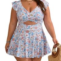 Orange Floral Printed