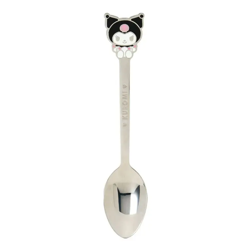 Sanrio Kuromi Classic Stainless Steel Spoons - Cute Cartoon, Portable for Everyday Use, Classic Spoons