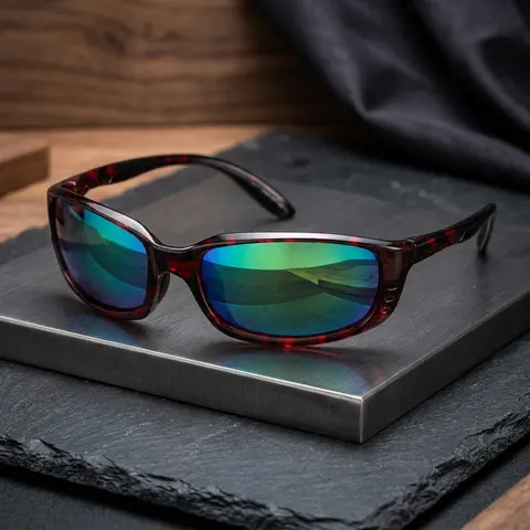 Unisex Y2K Futuristic Wraparound Street Style Sunglasses - Polarized Iridescent Vibrant Lenses, PC Frames, Anti-Fog Aerodynamic Side Vents, HD Polarized Mirrored, Enhances Color Contrast, Sports Eyewear for Festivals,Cycling, Trendy Shades