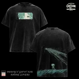 Retro Heavy Limited Land of the Lustrous Phosphophyllite Anime Double Printed Washed Tee Unisex Anime Heavyweight T-shirt, Anime Lover Menswear Fabric Top