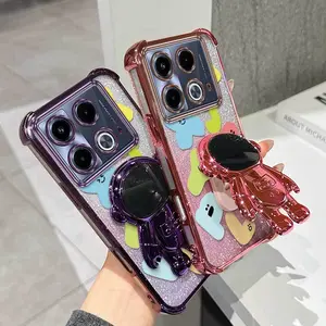 1 Piece Suitable For Infinix Note 50 Pro/40 Pro 5G/4G/40 Pro+ 5G/40/30/50 Pro+ 5G/Smart 10 PLUS Cute Alphabet Doll Designed Phone Case Cover For Gym With Flexible And Stylish And Stand Compatible With Infinix Note 40 4G