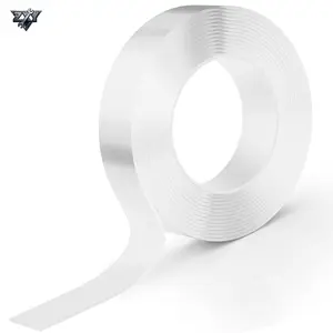 9.85 FT 3m Double Sided Tape Heavy Duty, Strong Nano Tape, Sticky Waterproof Mounting Tape, Clear Tape Adhesive Strips for Walls Hanging Poster Photo Carpet