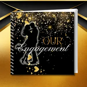 Engagement Memory Book | Pre-Designed Pages | Just Add Photos
