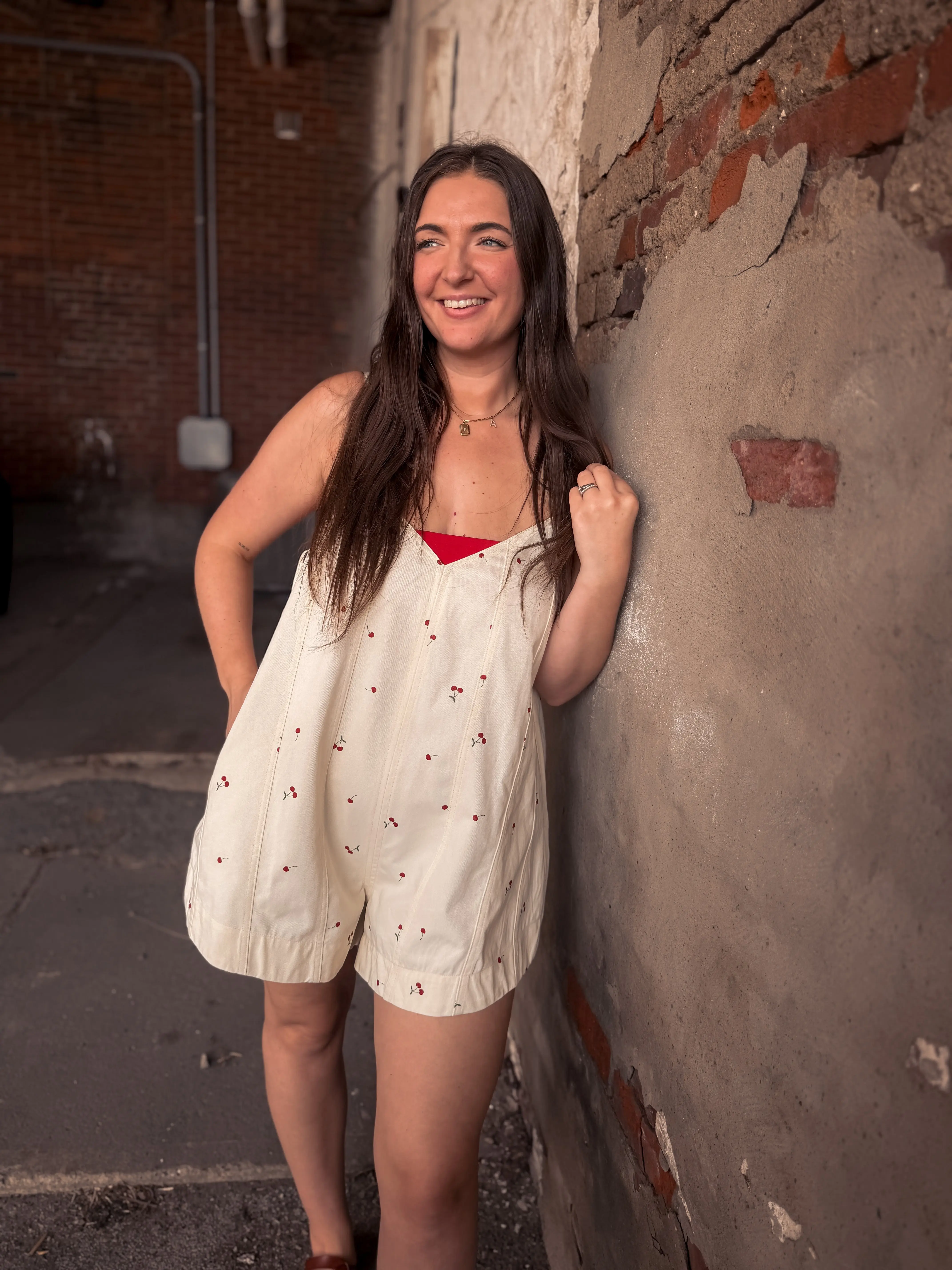 Bella Cherry Romper
