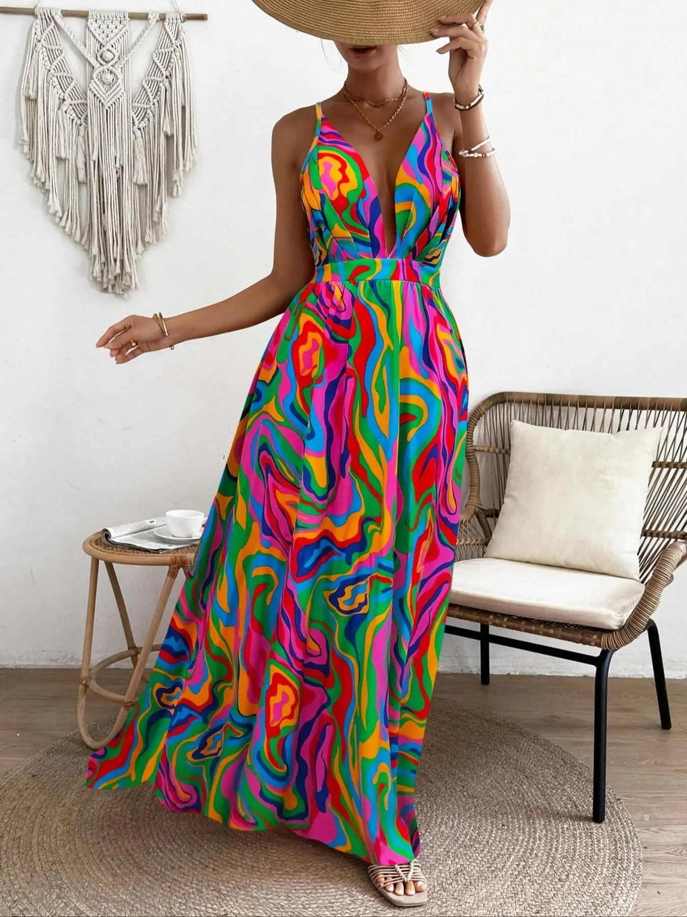 english dress style for ladies Lottie Dress in Vibrant English Garden S main image 0